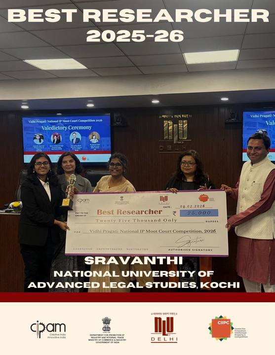 Plate IV of X, from the record of 2nd Vidhi Pragati National IP Moot Court Competition, 2026